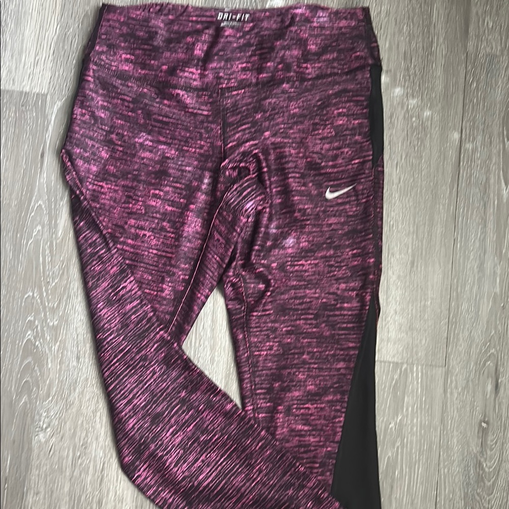 Nike Pink Athletic Leggings with Stretchy Fit